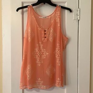 Maurice’s Peach Aztec Tank